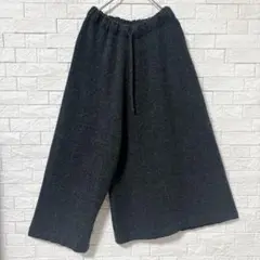 stof ストフ モヘア＆ウール ブロックチェック切り替え サルエルパンツ stof ストフ モヘア＆ウール ブロックチェック切り替え サルエルパンツ