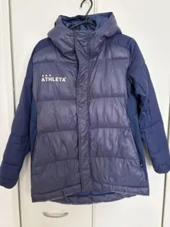 ATHLETA フード付きハーフジャケット ネイビー　150