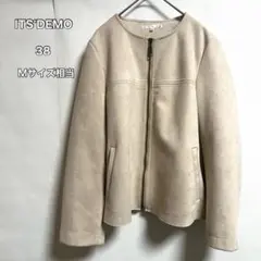ITS'DEMO イッツデモ フェイクスエード　ジャケット ベージュ 38