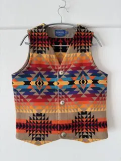 レア‼️​PENDLETONネイティブ柄 ウールベスト‼️Lサイズ‼️