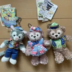 【15周年】 終売品 ダッフィーフレンズ パッチワーク風 カラフル