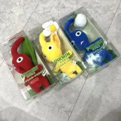 ピクミンぬいぐるみポーチ 赤ピクミン青ピクミン黃ピクミン3種セット