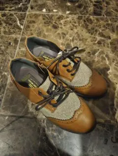 オックスフォードスタイル 靴 ブラウン