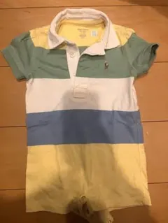 『kawooor様専用』ラルフローレン　ロンパース　ドッグ　ストライプ