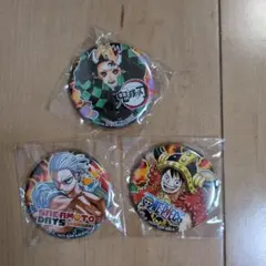 ジャンプビクトリーカーニバル　缶バッチ　ワンピース　鬼滅の刃　サカモトデイズ