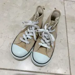 コンバースキッズオールスターハイカットベージュ18cm