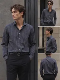 【春夏美品】Giannetto slimfit ホリゾンタルカラーシャツ 40 春夏美品】Giannetto slimfit ホリゾンタルカラーシャツ 40 - メルカリ