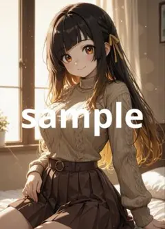 q-85[4K 高画質] かわいい イラスト アニメ A4ポスター コスプレ