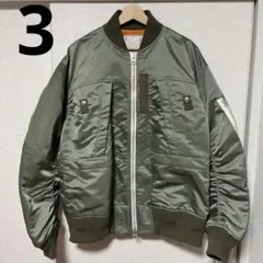 新品 sacai 23SS NYLON TWILL BLOUSON カーキ 3