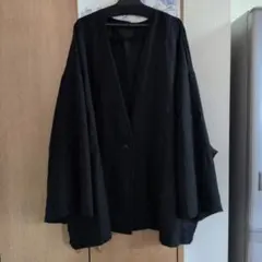ノーカラージャケット ブラック