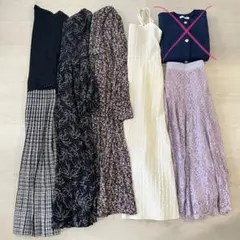 フラワー ロングワンピース