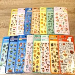 【即売れ注意】ディズニー ぷくぷくシール 15種類 豪華 大量 正規品 全種