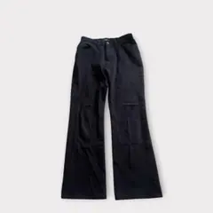 SOMETHING サムシング エドウィン フレアパンツ 黒 デニム 29 L