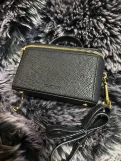 ジルスチュアート バニティバッグ ショルダーバッグ 2way 黒　レザーのサムネイル