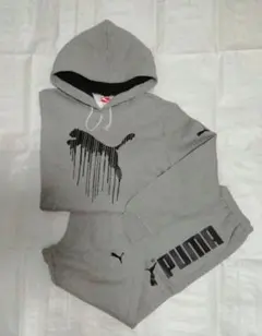 プーマ　メンズ　フード付き裏起毛スウェット　上下セット