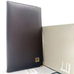 未使用　dunhill　長財布　カードケース　レザー　ロゴ金具　ゴールド金具