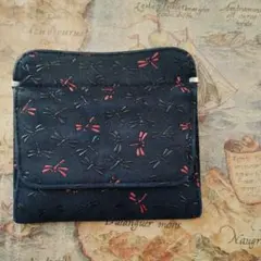 甲州印伝　印傳屋　小銭入れ　なごみ柄　蜻蛉　小銭入れ