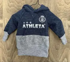 ★ATHLETA×SHIPS フード付きパーカー ネイビー80