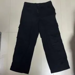 H&M エイチアンドエム　ブラックカーゴパンツ