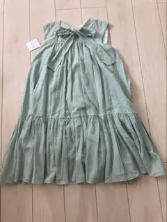 【タグ付き未使用】ジルスチュアート　オルガワンピース　ミントグリーン　0のサムネイル