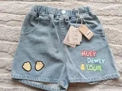 Disney ドナルド　デニム　ショートパンツ　120