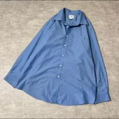 LLBean コットン BD シャツ ライトブルー 無地 ボタンダウン