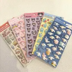 ダイソー サンリオ ぷくっとシール 5種セット
