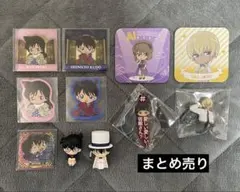 【名探偵コナン】ステッカー・コースター・キーホルダー・フィギュア 計11点