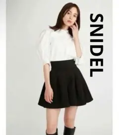 SNIDEL　構築スカショーパン　 ブラック フレアスカート　サイズ1