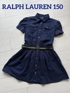 Polo Ralph Lauren デニム半袖ワンピース　ベルト付き150のサムネイル