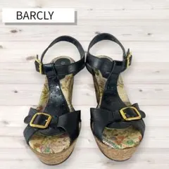 BARCLAY バークレー ウェッジソール 花柄サンダル Lサイズのサムネイル