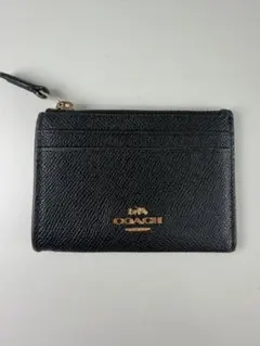 COACH レザー コインケース カードケース ブラックのサムネイル