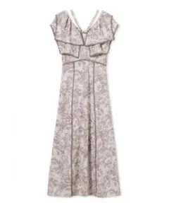 SNIDEL ラッフルカラーワンピース