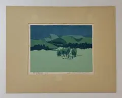 井堂雅夫「苔寺」1999年 木版画 176/250 直筆サイン入り】572-1 - メルカリ