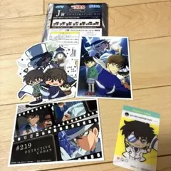 名探偵コナン セガラッキーくじ J賞 ブロマイド&ステッカー　怪盗キッド　オマケ