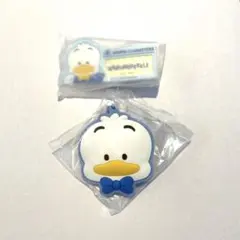 あひるのペックル　ラバーミラーキーホルダー・名札バッジ