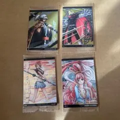 ワンピースカード　ウエハースカード　4枚セット