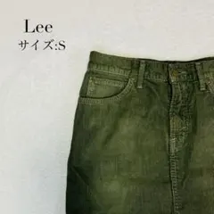 Lee リー　コーデュロイ　ミニスカート　スカート　レディース　カーキ　Sのサムネイル