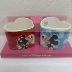 東京ディズニーリゾート ミッキー・ミニー ハート型マグカップセット