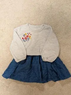 【～3/31までの出品】SIMPLE FREE 花柄刺繍ワンピース 100サイズ