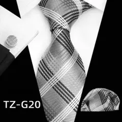 ネクタイセット チーフ カフス フォーマル結婚式 披露宴 前撮り 新品 TZG②のサムネイル