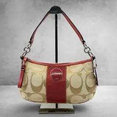 COACH 15111 デミ アクセサリーポーチ ピンク シグネチャー y2k