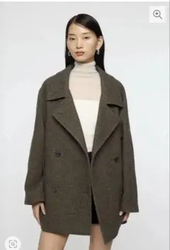 新品★マウジー★ DOUBLE BREASTED MID コート