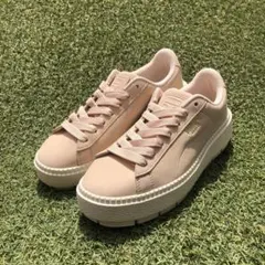 美品24 PUMA プーマ バスケット プラットフォーム トレース G713