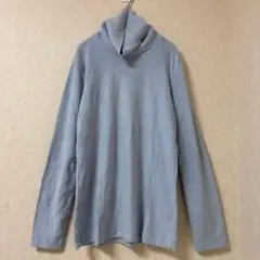 UNIQLO タートルネック ニット 長袖 ライトブルー　トップス ヒートテック