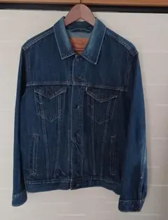 未使用✨濃紺ドス黒◎リーバイス 72334 デニムジャケット L 70506型 Levi's リーバイス LEVIS Gジャン ジャケット トラッカー