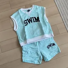 超美品 韓国子供服 ノースリーブ ショートパンツ セットアップ