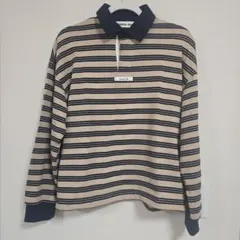 GENERAL IDEA ボーダー 長袖 ポロシャツ