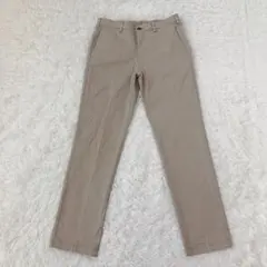 ユニクロ　スリムフィットチノ　テーパード　ストレッチ　綿混　ベージュ　ズボン　M