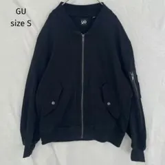 良品 GU ジーユー UNDERCOVER MA-1 ブルゾン S 黒 ブラック